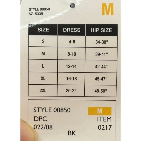 Maidenform‎ Shapewear High Waist Boy Short Tummy Control Black Medium - Picture 8 of 10